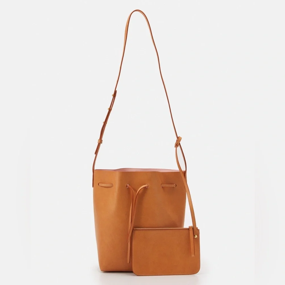 Mansur Gavriel Leather Clutch Pouch Wallet Wristlet